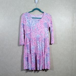 12527 Lilly Pulitzer Geanna Sea You Soon cotton dress in Raz Berry S